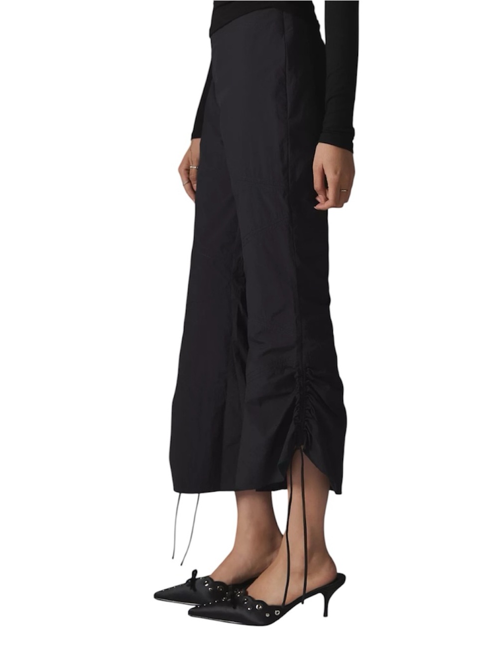 Silence + Noise Hayley Cropped Kick-Flare Capri Pant Size 0 - Picture 2 of 3